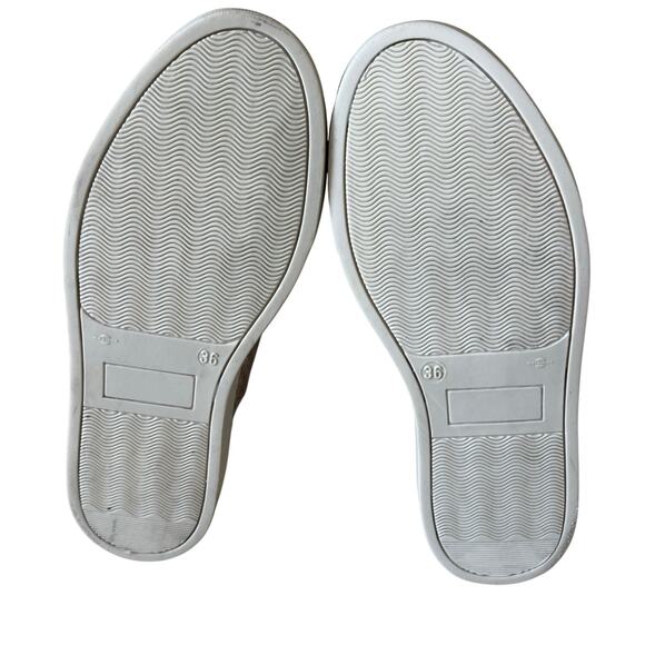 SOLE BLISS. Metallic Weave Leather Sneakers. Wmn Sz 36/US Sz 5. Made in a Italy - Picture 6 of 10